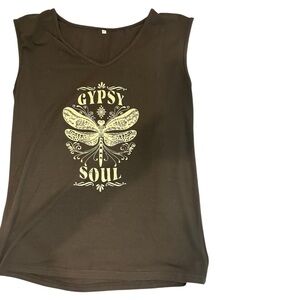 “Gypsy Soul” Women’s Black Tank Top. New w/packaging, No Tag. Sz. Med.
